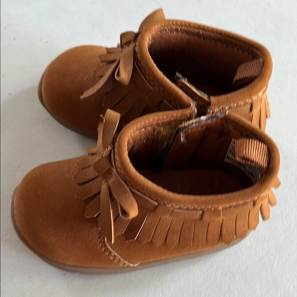 Carters Brown Kids Moccasin Shoes toddler 2.5‎
